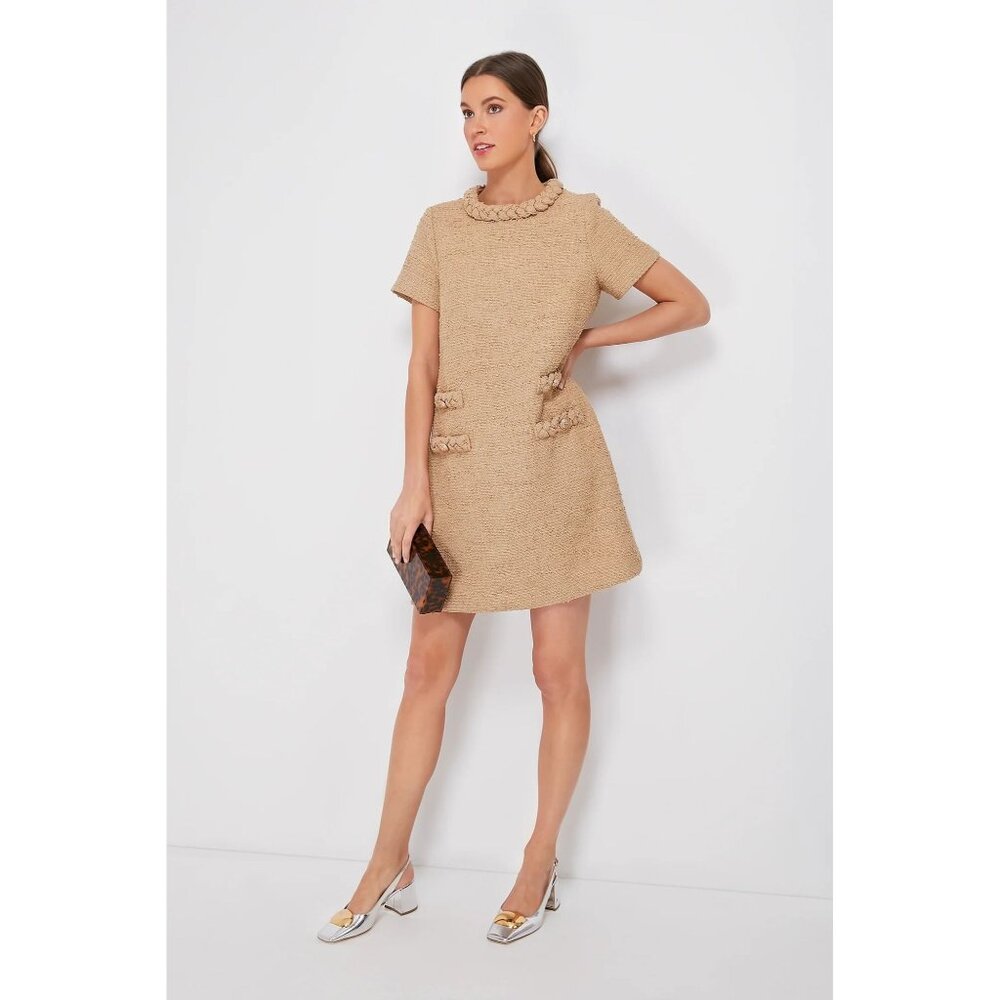 Tuckernuck Beige Bouclé Mini Dress